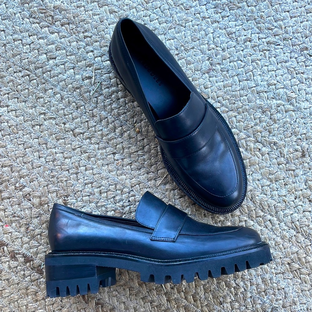 AEROSOLES “Ronnie” loafer with chunky heel